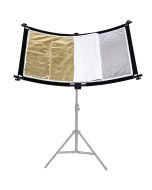 Caruba Curved Face Reflector Pro Kit -heijastinsetti, 110 x 60cm